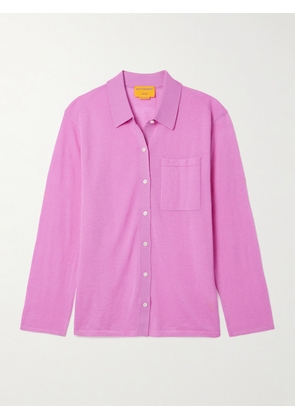 Guest In Residence - Showtime Cashmere Shirt - Pink - small,medium,large,x large