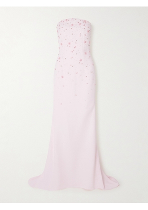 Safiyaa - Sofie Strapless Embellished Stretch-crepe Gown - Pink - FR38,FR40