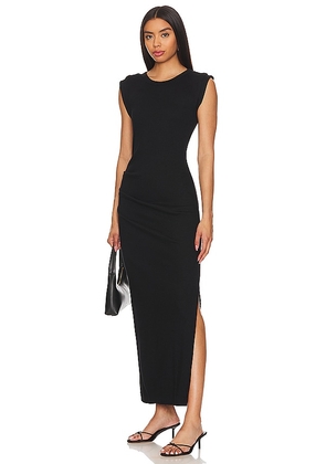 Michael Stars Calliope Extended Sleeve Maxi Dress in Black. Size S, XS.