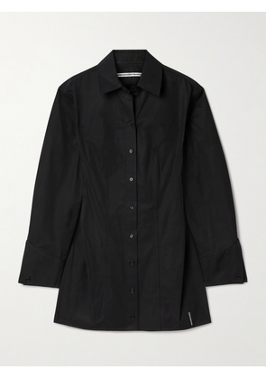 Alexander Wang - Cotton-poplin Mini Shirt Dress - Black - US0,US2,US4,US6,US8,US10
