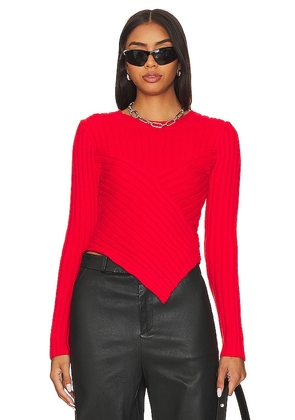 Steve Madden Melissa Sweater in Red. Size XS.