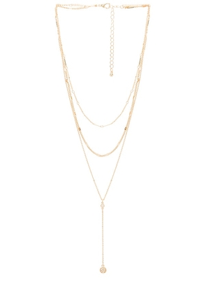 8 Other Reasons Shrine Lariat in Metallic Gold.