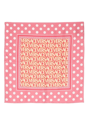 Versace Versace Allover silk scarf - Pink