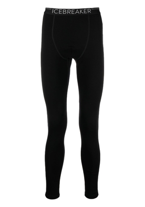 icebreaker MerinoFine™ logo-waistband leggings - Black