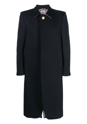 Thom Browne elongated open-front detail coat - Blue