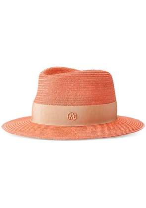 Maison Michel Andre straw fedora hat - Orange
