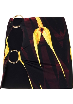 Louisa Ballou double-ring mini skirt - Black