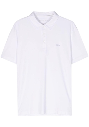 Michael Kors logo-lettering polo shirt - White