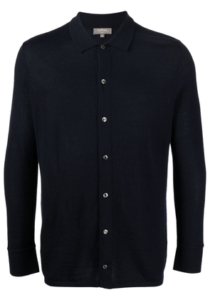 N.Peal fine-knit long-sleeve shirt - Blue