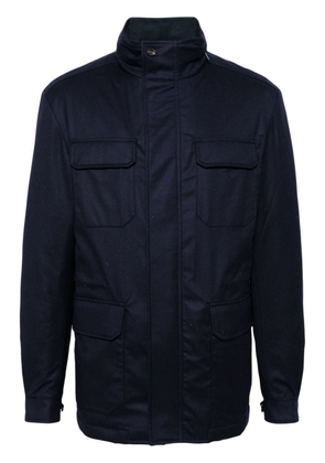 N.Peal Utility wool jacket - Blue