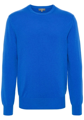 N.Peal Oxford organic-cashmere jumper - Blue
