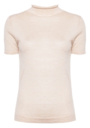 N.Peal Rosie cashmere T-shirt - Neutrals