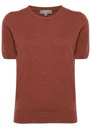 N.Peal Milly organic-cashmere T-shirt - Red