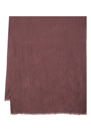 N.Peal frayed cashmere shawl - Brown