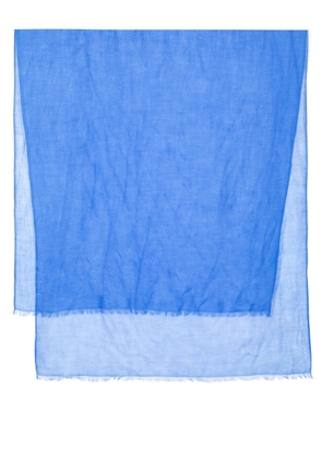 N.Peal frayed pashmina shawl - Blue