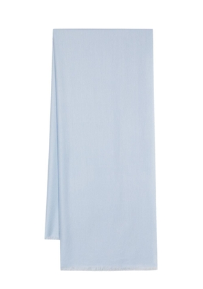 N.Peal frayed pashmina shawl - Blue