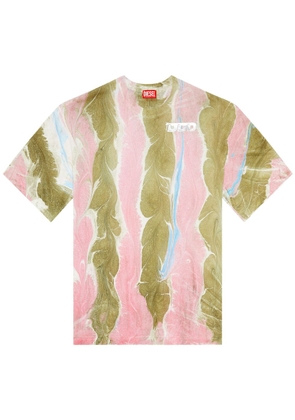 Diesel T-Wash-L2 cotton T-shirt - Pink
