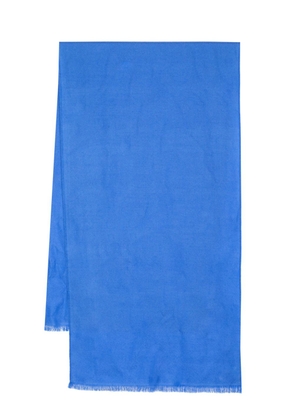 N.Peal frayed pashmina stole - Blue