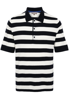 N.Peal Rock striped polo T-shirt - Blue