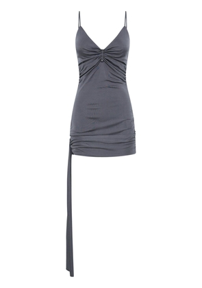 Dion Lee gathered-detail cut-out minidress - Grey