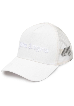 Palm Angels logo-embroidered curved-peak cap - White
