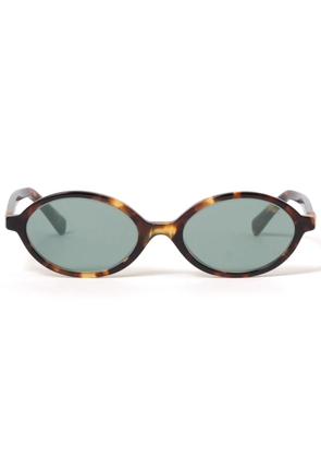 Miu Miu Eyewear Regard oval-frame sunglasses - Brown
