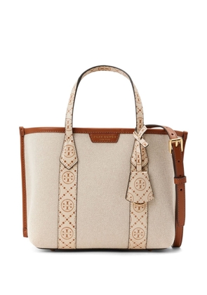 Tory Burch small Perry canvas tote bag - Neutrals