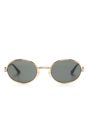 Casablanca oval-frame tinted sunglasses - Gold