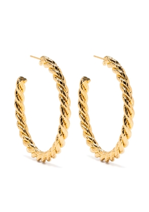 DESTREE large Sonia Braided hoop earrings - Gold