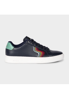 Paul Smith Women's Navy Leather 'Lapin' Swirl Trainers