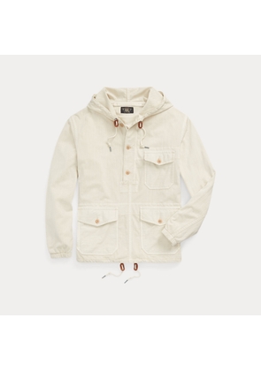 Garment-Dyed Jersey Popover Anorak