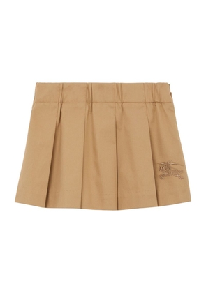 Burberry Kids Cotton Ekd Pleated Skirt (6-24 Months)