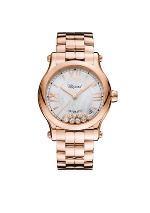 Chopard Rose Gold Happy Sport Automatic Watch 36Mm