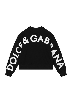 Dolce & Gabbana Kids Cotton Logo Sweatshirt (2-6 Years)