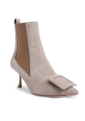 Roger Vivier Suede Viv' In The City Ankle Boots 65