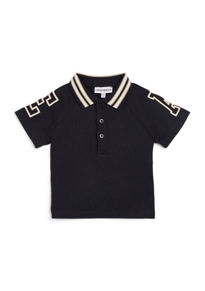 Emporio Armani Kids Cotton Initial Polo Shirt (6-36 Months)