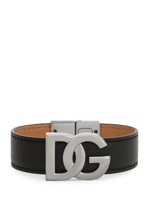 Dolce & Gabbana Leather Monogram Cuff