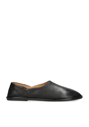 The Row Leather Canal Loafers