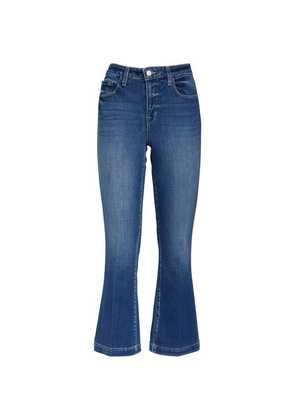 L'Agence Ali High-Rise Cropped Flare Jeans