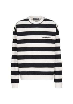 Dolce & Gabbana Cotton Striped Sweatshirt