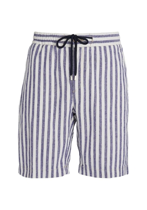 Vilebrequin Cotton-Linen Striped Shorts