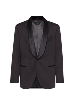 Brunello Cucinelli Silk Twill Délavé Tuxedo Jacket