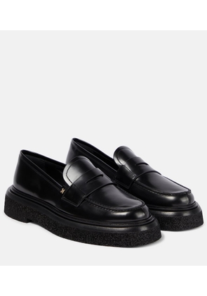 Max Mara Crepeloafer leather loafers