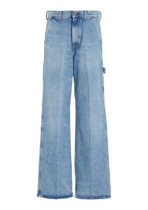 Made In Tomboy - Ko-Work Rigid Low-Rise Wide-Leg Cargo Jeans - Blue - 27 - Moda Operandi