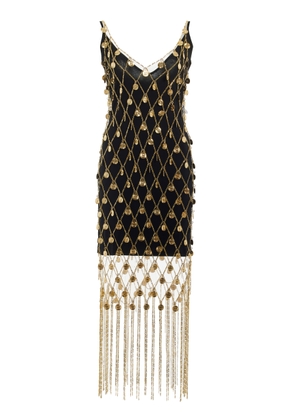 Rabanne - Embellished Metal Net Midi Dress  - Gold - FR 34 - Moda Operandi