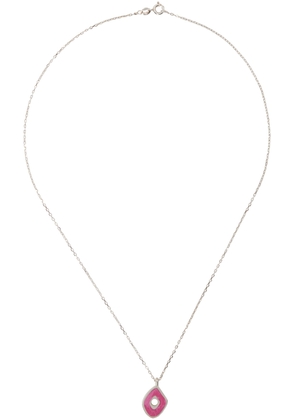 Ellie Mercer Silver Irregular Chain Pendant Necklace