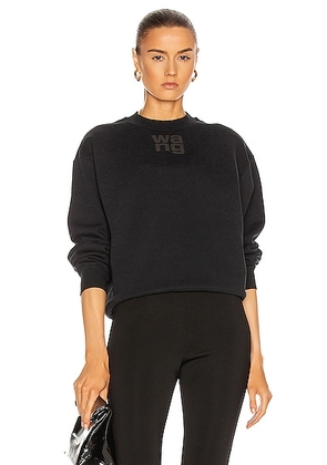 Alexander Wang Puff Paint Foundation Sweatshirt in Black - Black. Size L (also in M, S, XS).