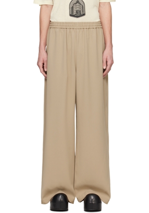 Acne Studios Beige Embroidered Trousers