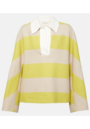 Dries Van Noten Striped cotton-blend top