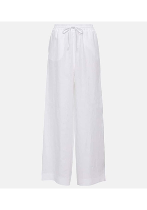Loro Piana High-rise wide-leg linen pants